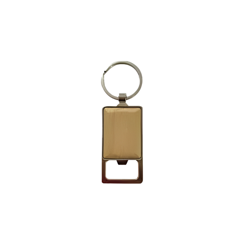 Bamboo Keychain with Bottle Opener